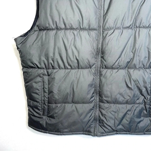 Old Navy Frost Free Stainless Dark Gray Collared Puffer Vest Xlarge Men’s - Picture 4 of 10